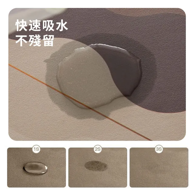 【LZQ】買長送短 輕奢矽藻泥廚房地墊50*80+50*160cm 吸水防油腳踏墊 家用地墊 浴室地墊 速乾地墊