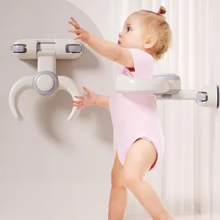 【INLIN 映領】兒童洗澡神器 浴室固定洗澡(淋浴支架免打孔 噴頭吸盤  壁掛摺疊式)