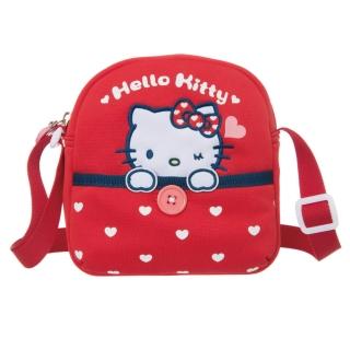 【IMPACT 怡寶】HELLO KITTY-我愛凱蒂系列-兒童側背包-紅 KT01L02RD