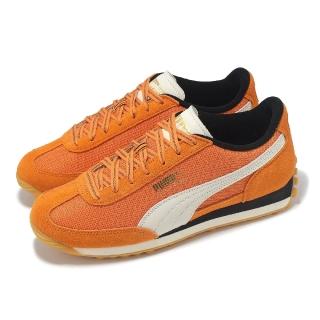 【PUMA】休閒鞋 Easy Rider Footie 男鞋 女鞋 橘 白 拼接 麂皮 復古 運動鞋(401559-01)
