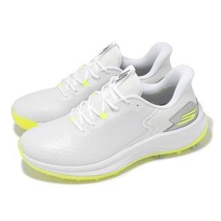【SKECHERS】高爾夫球鞋 Go Golf Blade GF-Slip-lns 男鞋 防水 白 黃 緩震(214090-WYL)