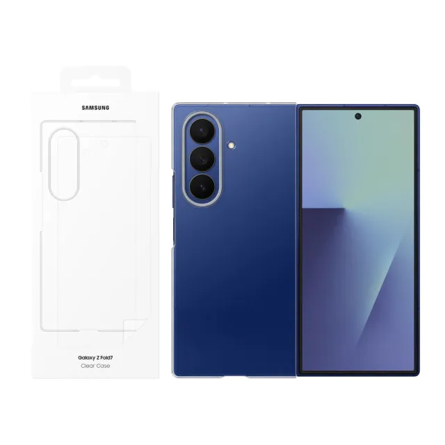 【Samsung 三星】Galaxy Z Fold7 原廠透明保護殼 -附保貼(EF-AF966)