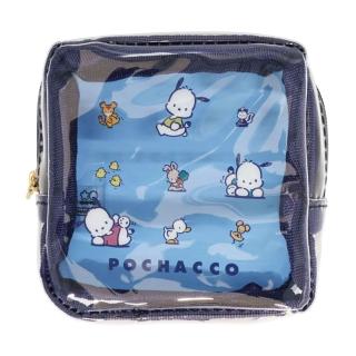 【sun-star】Sanrio 三麗鷗 復古人物系列 方形透明收納包 帕恰狗