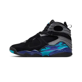 【NIKE 耐吉】籃球鞋 Air Jordan 8 Retro Aqua 2025 黑水藍 復刻回歸 男鞋 305381-006