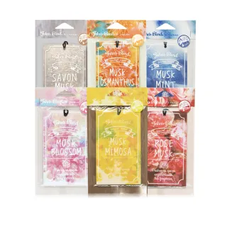 【日本John’s Blend】香氛掛片 3片x3組(公司貨/玫瑰/薄荷/桂花/櫻花/金木樨)