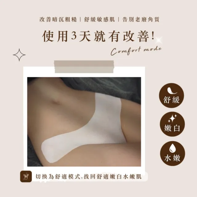 【D.Nymph 丁妮芙】2入 煥白水嫩私密處面膜45ml 台灣製(私密處保養 私密處嫩白 除毛 私密處保濕)