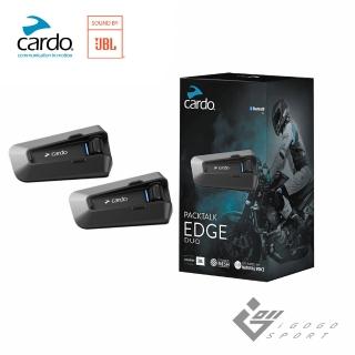 【Cardo】PACKTALK EDGE 安全帽通訊藍牙耳機(雙入組 官方直營)