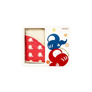 【Nizio】滿福寶之小蘑菇天然棉紗浴巾(浴巾+包巾+大人圍裙+浴袍/斗篷)