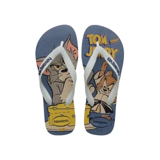 【havaianas 哈瓦仕】拖鞋 男鞋 女鞋 夾腳拖 湯姆貓與傑利鼠 Warner Classics 藍 4149890-0056U(哈瓦士)