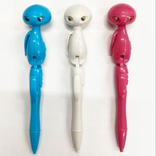 【金德恩】外星人原子筆一支(造型筆 UFO筆 外星人筆 LED原子筆 原子筆 筆 文具筆 外星人 趣味筆)