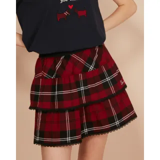 【SCOTTISH HOUSE】C50蛋糕短裙-紅黑格 CIWB2101