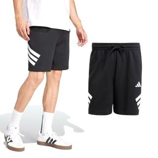 【adidas 愛迪達】M FI 3S SHO 男款 黑色 經典LOGO 運動 休閒 短褲 JD4884