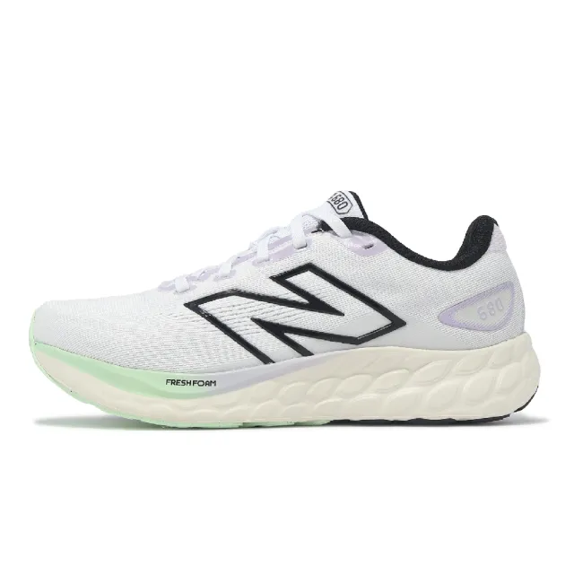 【NEW BALANCE】慢跑鞋 Fresh Foam 680 V8 D 寬楦 女鞋 紫 米白 緩衝 運動鞋 NB W680CW8-D