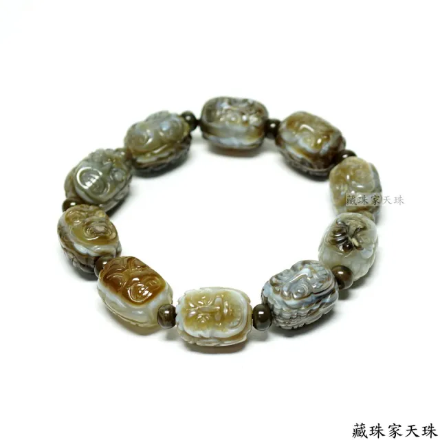 【藏珠家】精品不動明王天珠手鍊-1