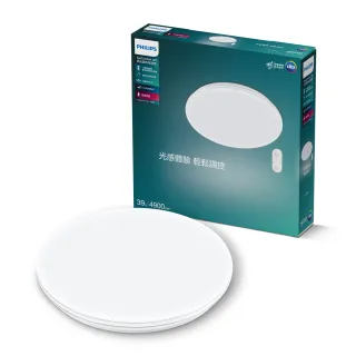 【Philips 飛利浦】39W 4-6坪LED舒視護眼吸頂燈(贈飛利浦旅行過夜包)