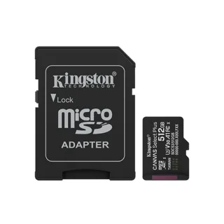 【Kingston 金士頓】Canvas Select Plus microSD 512GB/150MB/s 記憶卡(SDCS3/512GB)