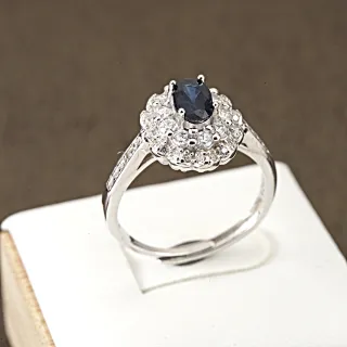 【赫本珠寶】($3280)設計款-智境之核藍寶石活口戒指