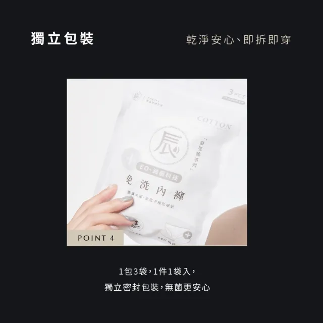 【辰昱】EO滅菌免洗內褲(SGS檢驗核可/溫柔觸感/安全無菌)
