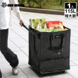 【ONE HOUSE】115L 丹麥附輪超大容量手提防水折疊購物車_特大款(收納包 旅行袋 買菜車  摺疊購物車)
