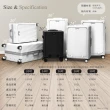 【Arlink】水晶輪2入組20吋 前開式登機箱 行李箱20吋(小行李箱/行李箱20吋/行李箱保護套/機長登機箱)