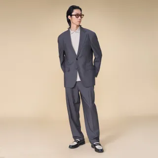 【ARVOpm】打褶錐形深灰色西裝褲00022504101(新品上市)