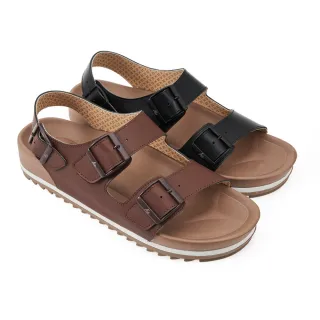 【A.S.O 阿瘦集團】A.S.O 足健康系列-雙帶涼鞋(男鞋_2色任選)