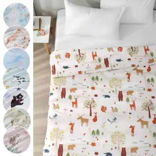 【HongYew 鴻宇】100%美國棉 涼被 四季被-多款任選(150x195公分 單人 涼感)