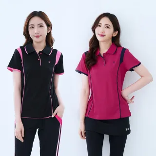 【遊遍天下】MIT女款顯瘦涼感吸濕排汗抗UV防曬機能POLO衫(M-5L 大尺碼)