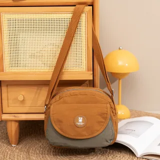 【金安德森】Mousse 翻蓋斜側包(夕陽橘)