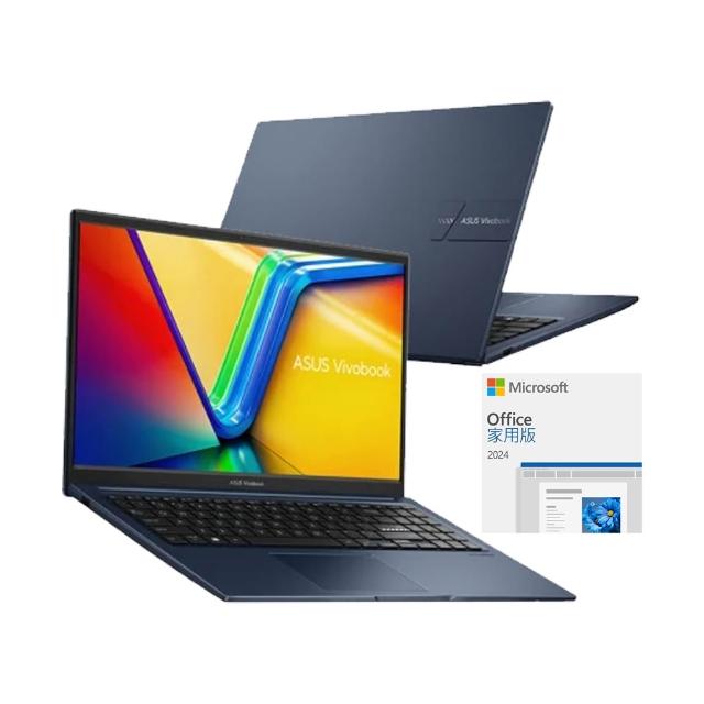【ASUS】Office 2024組★15.6吋i7輕薄筆電(VivoBook X1504VA/i7-1355U/16G/1TB SSD/W11)