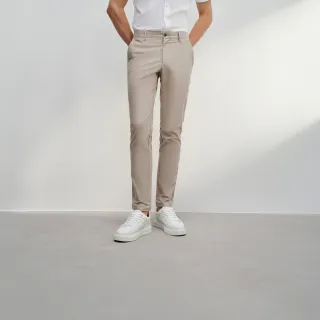 【G2000】男款 柔軟棉彈貼斜紋休閒斜袋褲-沙色(4616103512)