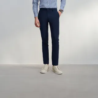 【G2000】男款 柔軟棉彈貼斜紋休閒斜袋褲-沉靛藍色(4616103577) 38女王節首選