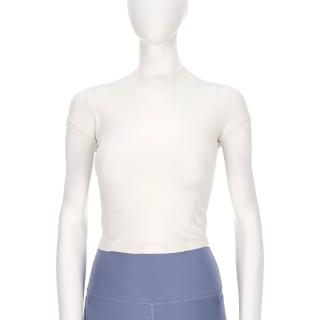 【NEW BALANCE】NB DRY 女款 白色 快乾 合身 短版 上衣 運動 休閒 短袖 WT51126WT