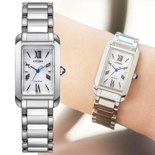 【CITIZEN 星辰】L系列 典雅限定款光動能女錶/19.5x32.5mm 父親節 (EW5620-55A)