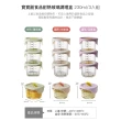 【LocknLock 樂扣樂扣】官方直營 寶寶副食品耐熱玻璃調理盒 230ml/3入組(二色任選/離乳食保存容器)