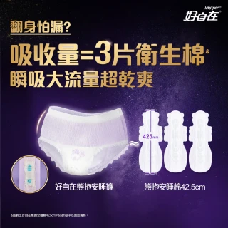 【好自在】經期寵愛體驗組-液體衛生棉+熊抱安睡褲