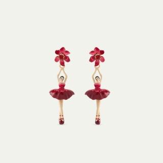 【Les Nereides】芭蕾舞伶-緋影紅耳環