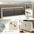 【IHouse】保羅 雙人5尺 收納插座床頭箱+智能燈光收納6抽底-房間床組(房間兩件組/套組/床台/床頭+床底)