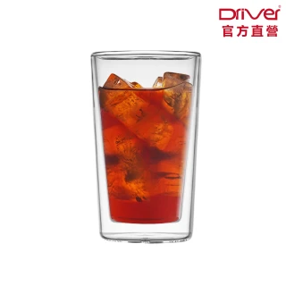 【Driver】耐熱雙層玻璃杯-400ml(雙層杯 耐熱杯 咖啡杯 茶杯 玻璃水杯 隔熱防燙)