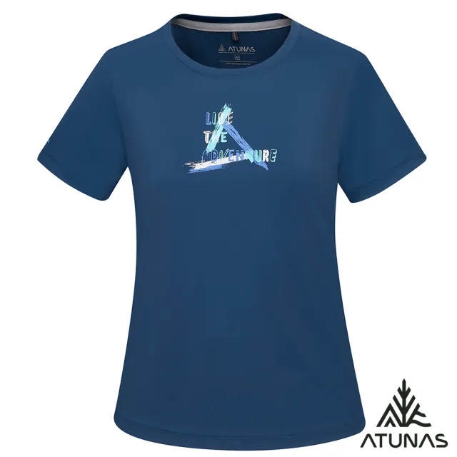 【ATUNAS 歐都納】女男款排汗透氣短袖T恤(多色任選/戶外休閒/日常穿搭)