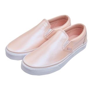【VANS】Classic Slip-On 平底 懶人鞋 女 粉膚色 炫光 低筒 休閒鞋 滑板鞋 VN0A38F7VKA