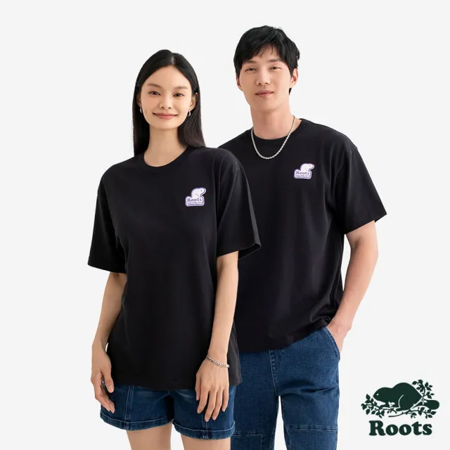 【Roots】Roots中性-GF MODERN CLASSIC MAPLE 短袖上衣(石墨黑)