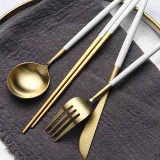 【hoi! 好好生活】葡萄牙風 304不鏽鋼甜品勺(多色可選)