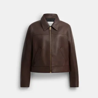 【COACH】蔻馳官方直營 皮革外套(CG669)