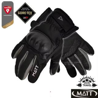【MATT】軍工級 Gore-Tex 5in1 可觸控防水透氣防摔防撞手套(AR-80 黑)