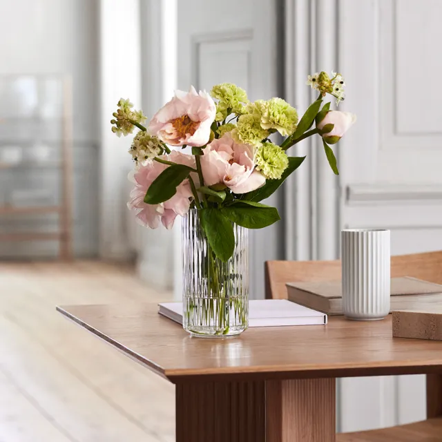 【北歐櫥窗】Lyngby Porcelain Lyngby 靈比 玻璃花瓶(H 25cm、透明)