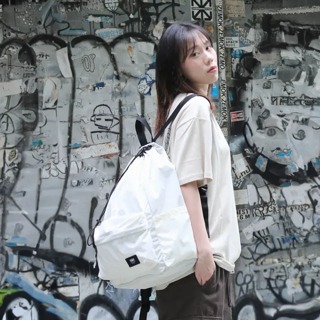 【VANS】官方旗艦 Old Skool Cinch 米白色後背包