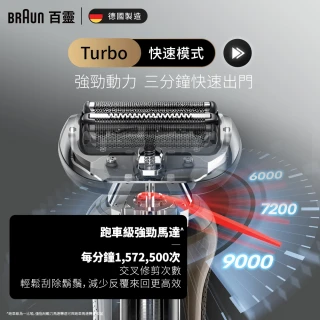 【德國百靈BRAUN】7系列PRO 智能靈動電動刮鬍刀/電鬍刀-附鬢角刀 清潔座 德國製造(72-C7650cc)