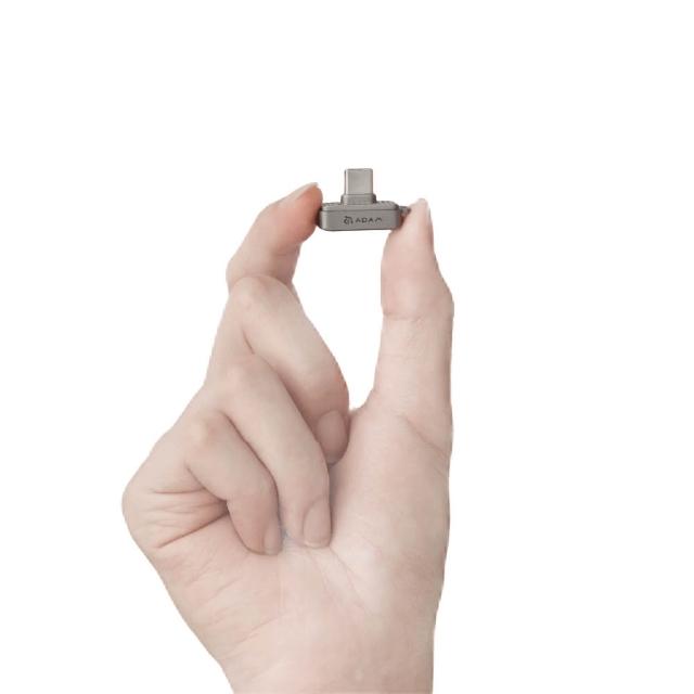 【ADAM 亞果元素】iKlips S USB-C 超微型指紋加密SSD 256GB(支援高達20組指紋)