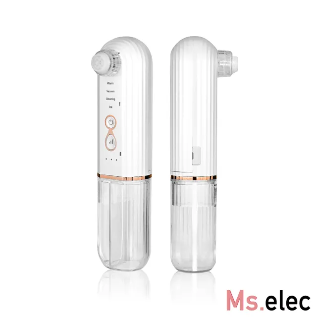 【Ms.elec 米嬉樂】水飛梭淨膚粉刺儀+全效水光美容儀 AC-003+SV-003(淨膚緊緻組)